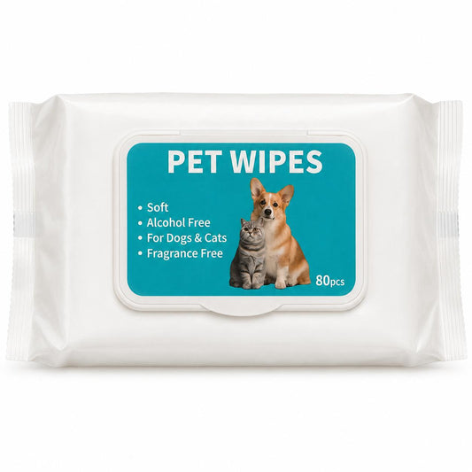Lingettes pour chiens et chats 80 pièces – Pet Wipes sans alcool